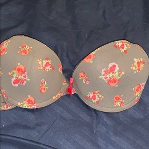 Flower Print Bra